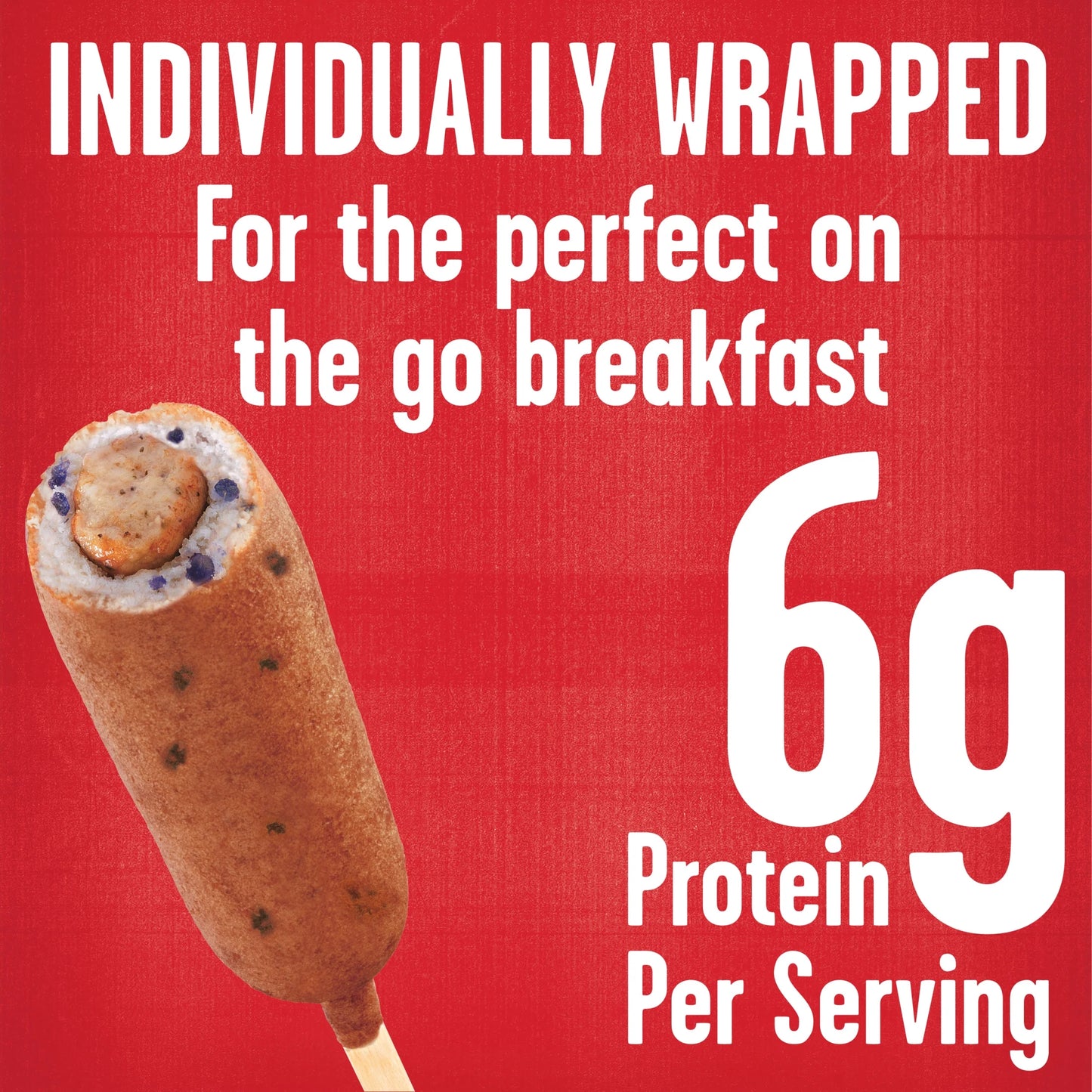Blueberry Pancakes & Sausage on a Stick, 30 Oz, 12 Count (Frozen)