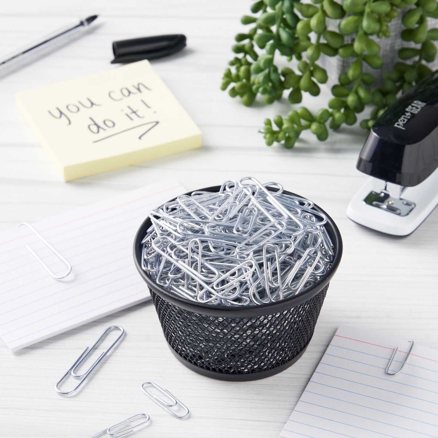 Paper Clips, Silver, Assorted Sizes, 1000 Count