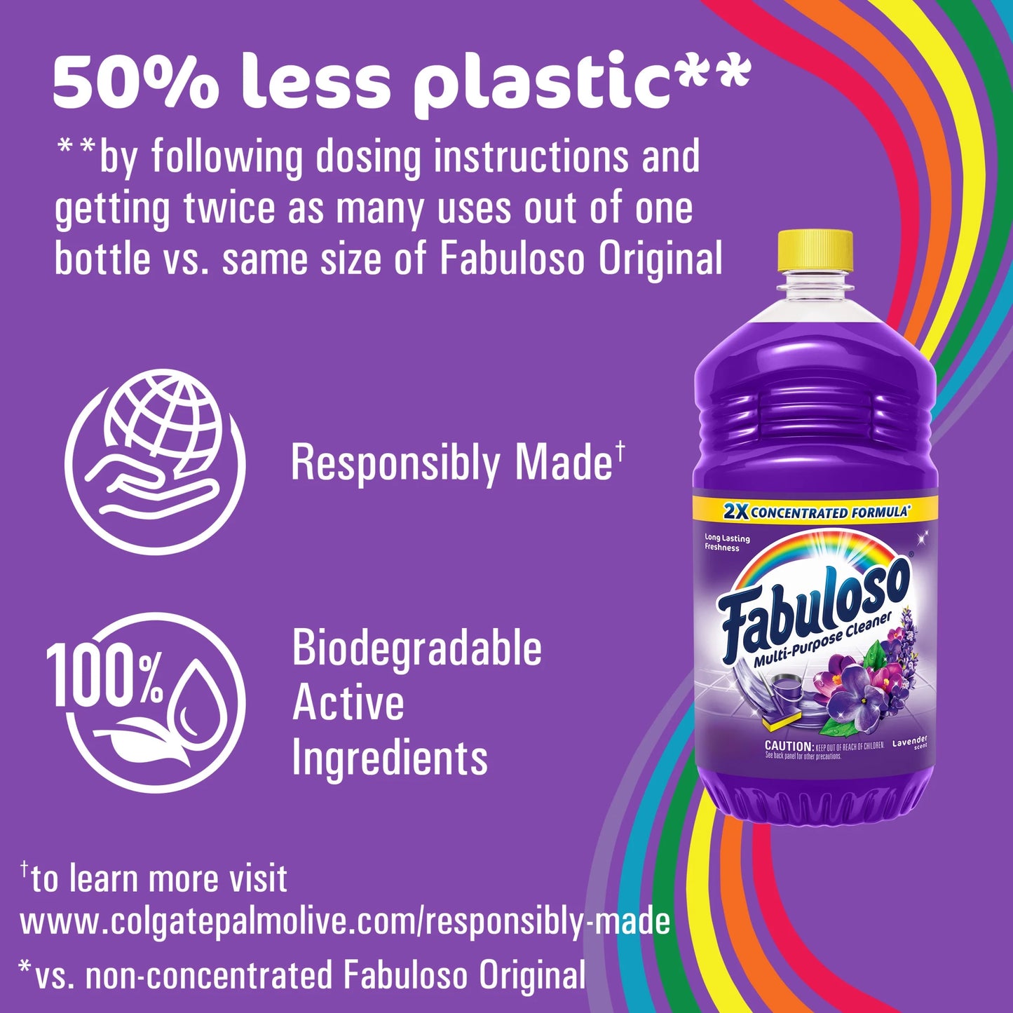 Multi-Purpose Cleaner & Floor Cleaner 2X Concentrated, Lavender - 56 Fl Oz