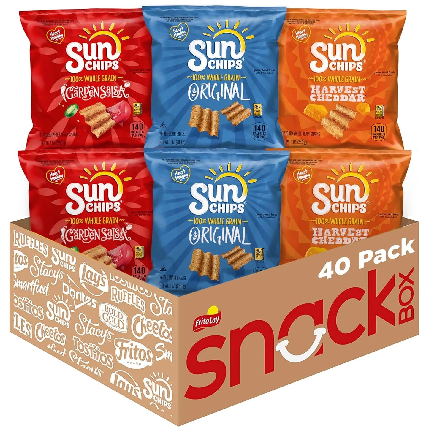 Multigrain Chips Variety Pack, 1 Oz Bags, 40 Count