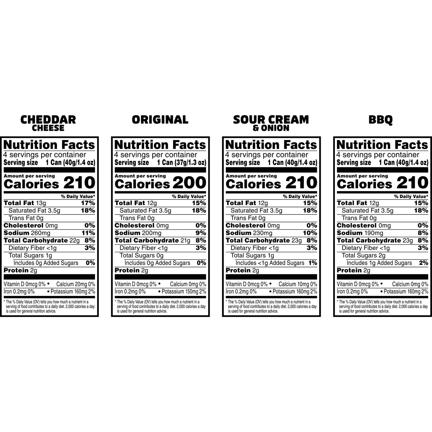 Variety Pack Potato Crisps Chips, Lunch Snacks, 16 Count