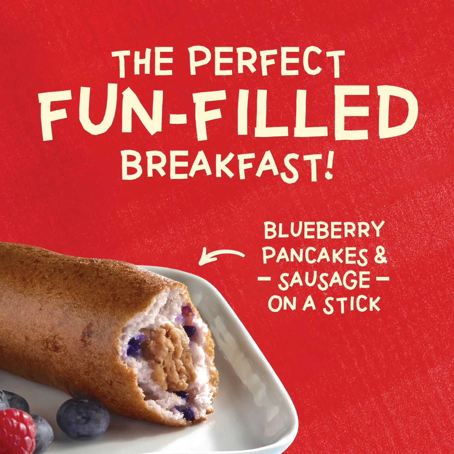 Blueberry Pancakes & Sausage on a Stick, 30 Oz, 12 Count (Frozen)