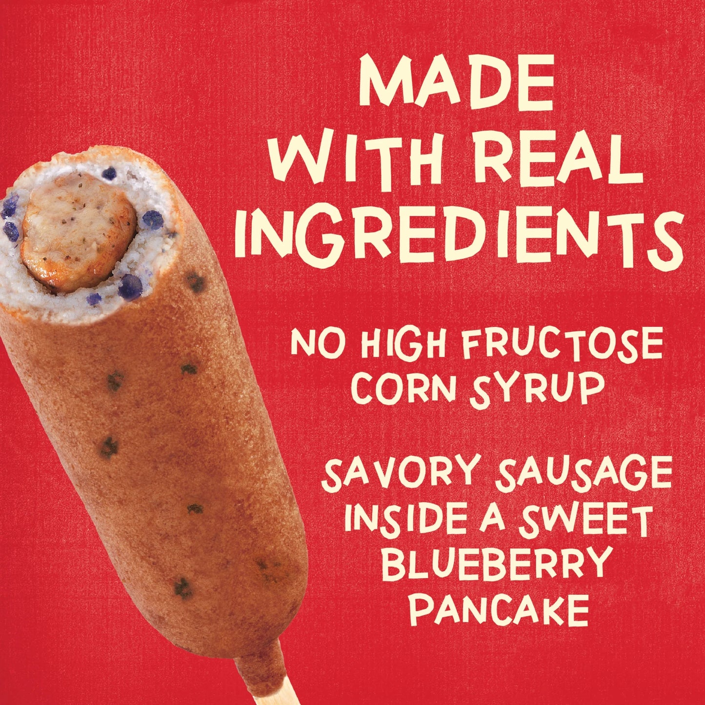 Blueberry Pancakes & Sausage on a Stick, 30 Oz, 12 Count (Frozen)