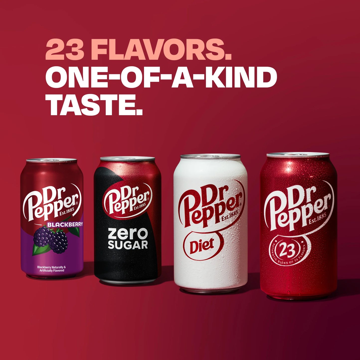 Dr Pepper Soda Pop, 12 Fl Oz, 12 Pack Cans