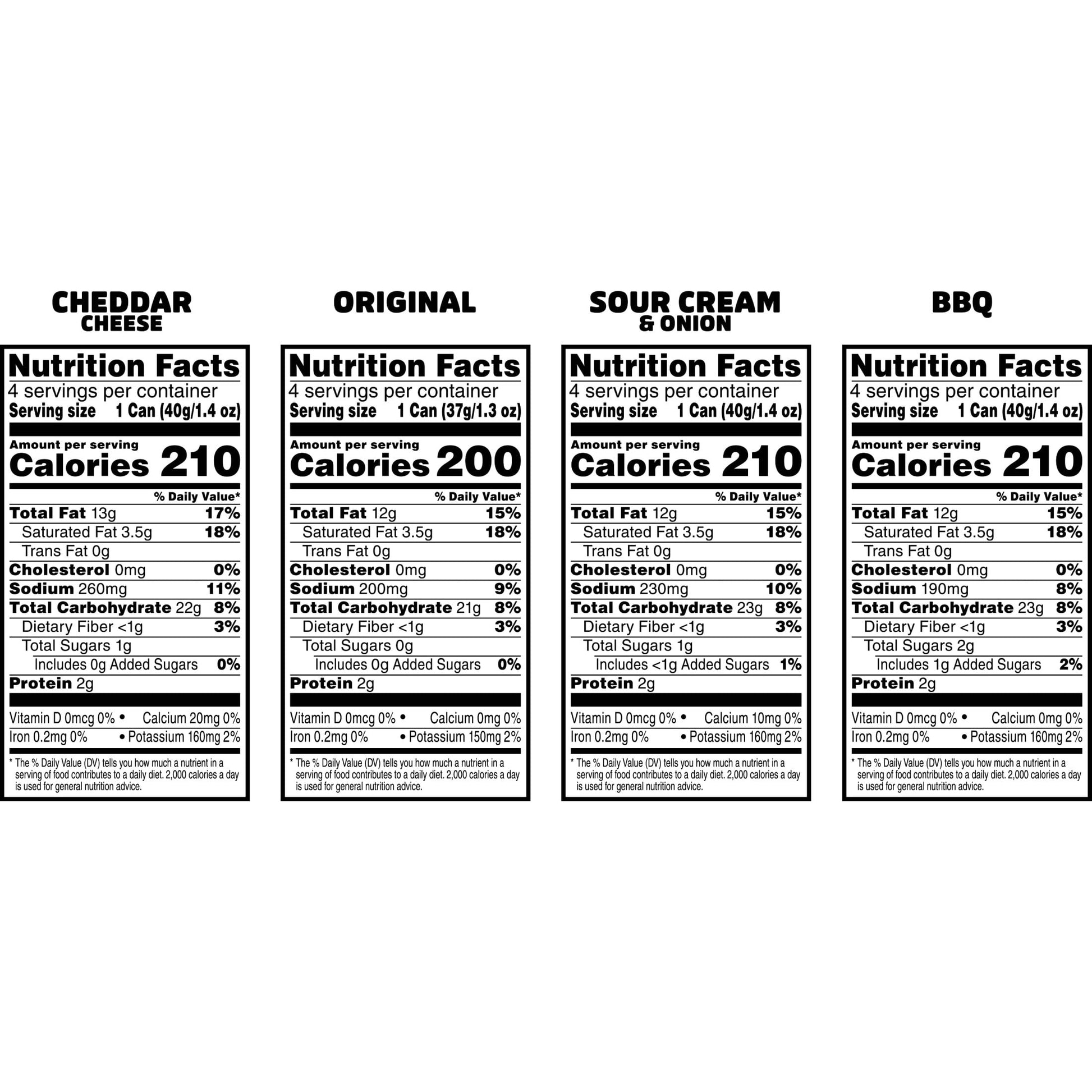 Variety Pack Potato Crisps Chips, Lunch Snacks, 16 Count