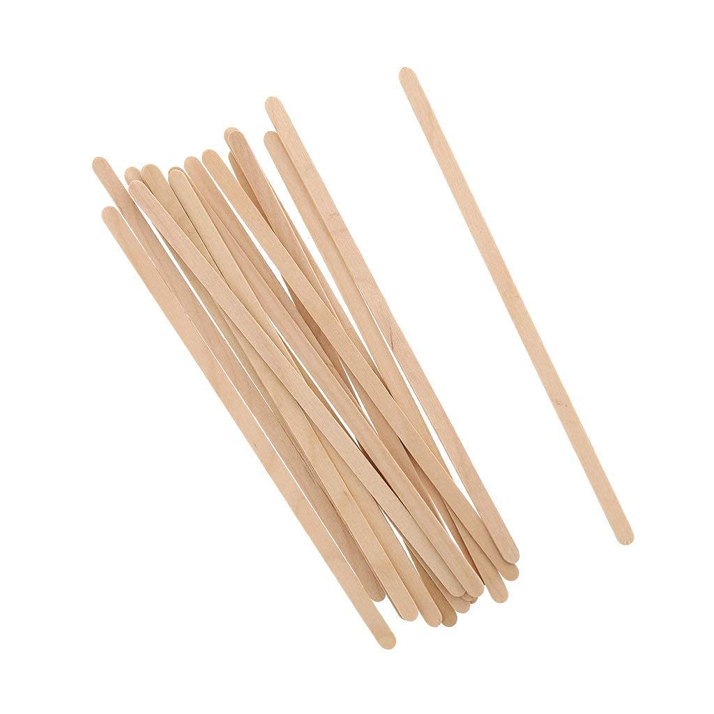  Disposable Wooden Coffee Stirrers 