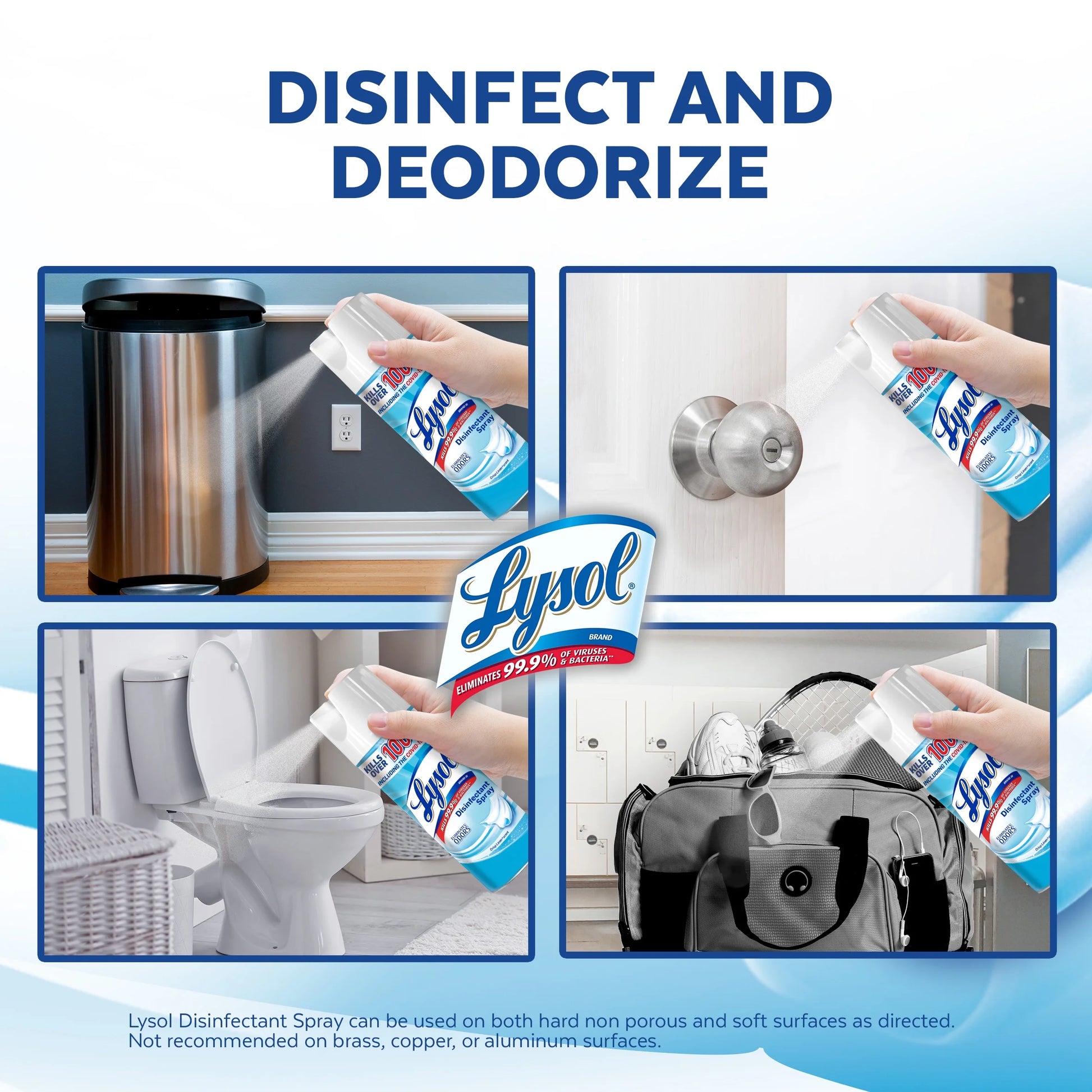 Disinfectant Spray, Sanitizing Antibacterial Disinfecting, Crisp Linen, 12.5 Fl Oz