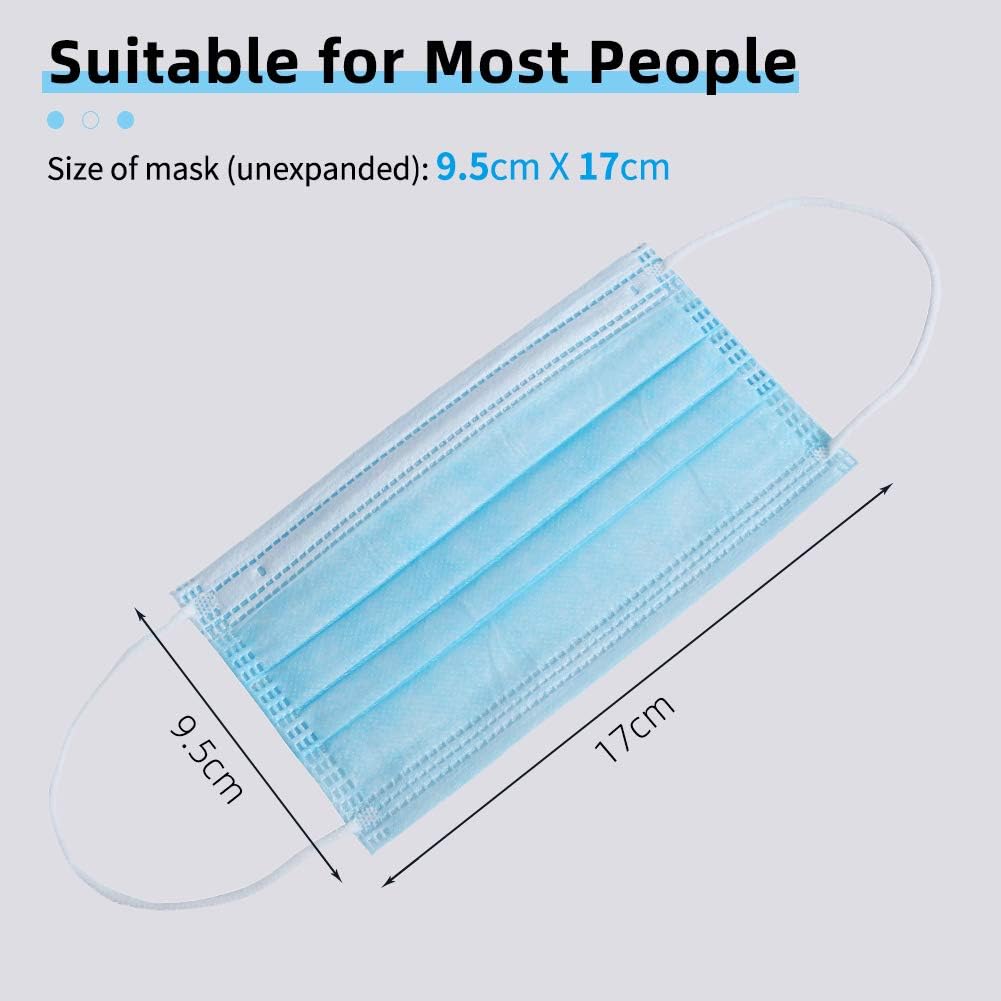 Face Mask Disposable Earloop Blue 50Pcs