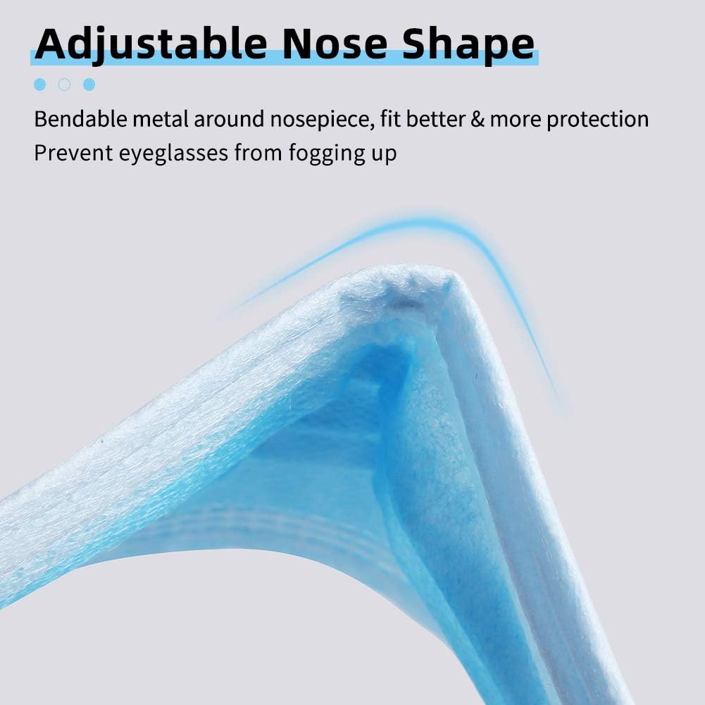 Face Mask Disposable Earloop Blue 50Pcs