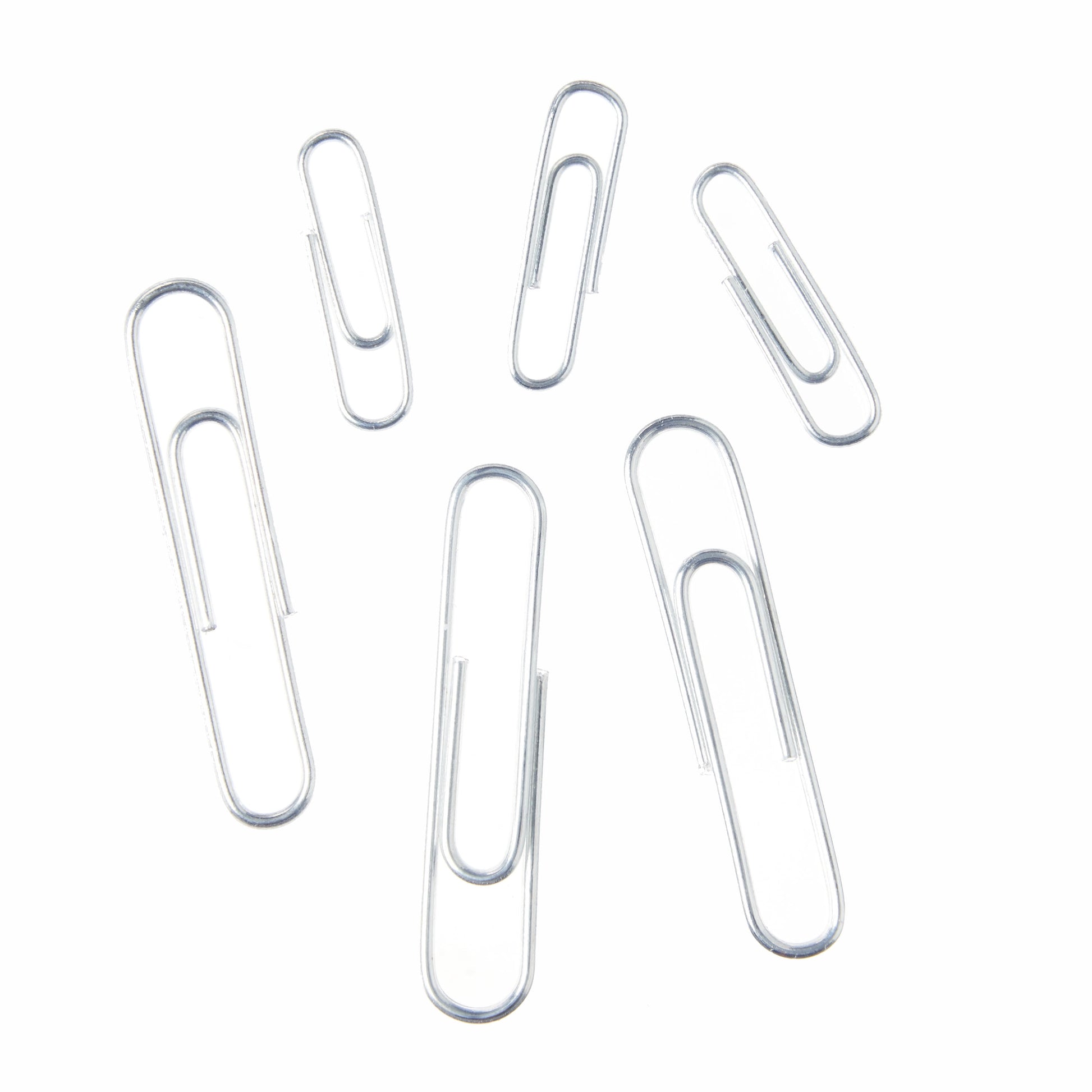 Paper Clips, Silver, Assorted Sizes, 1000 Count