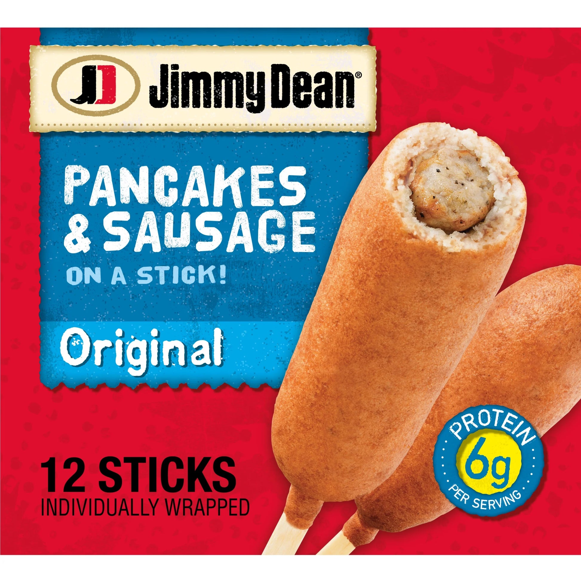 Original Pancakes & Sausage on a Stick, 30 Oz, 12 Count (Frozen)