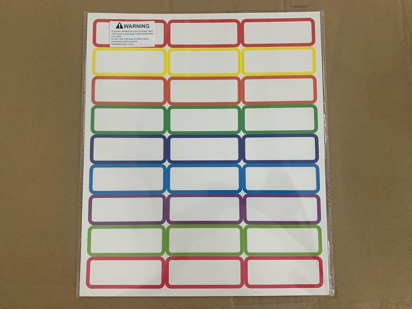  Dry Erase Reusable Name Tag Label 