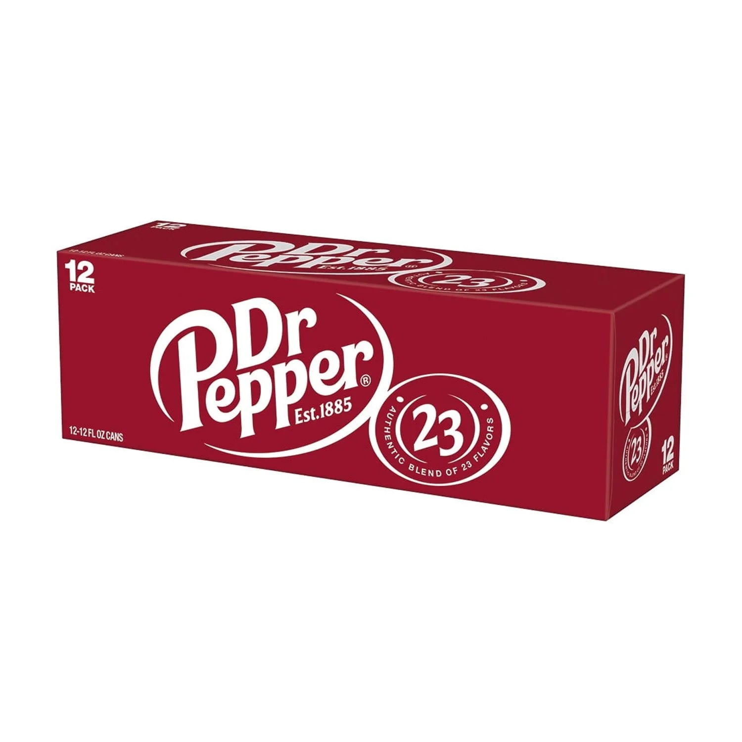 Dr Pepper Soda Pop, 12 Fl Oz, 12 Pack Cans