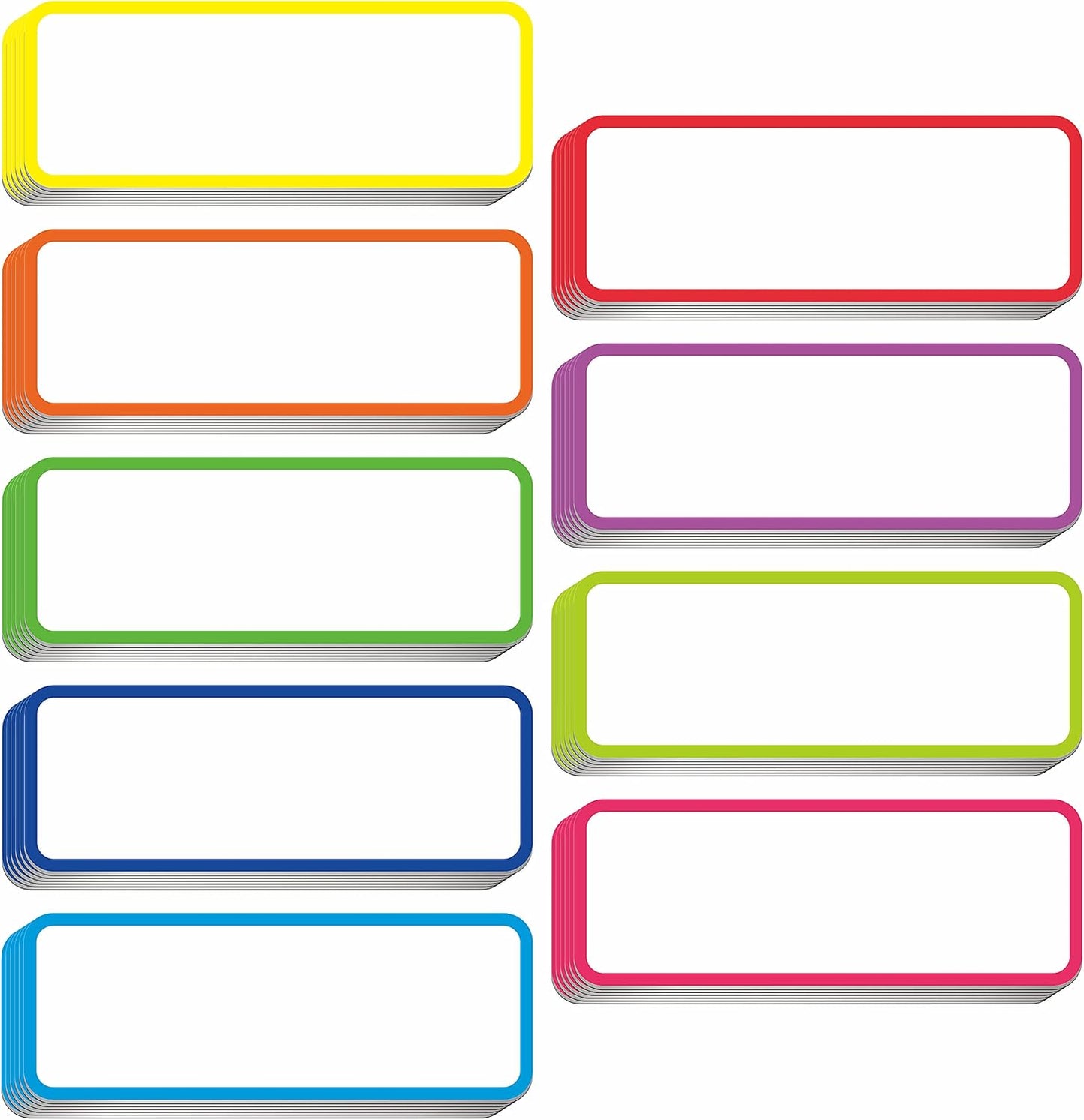  Dry Erase Reusable Name Tag Label 