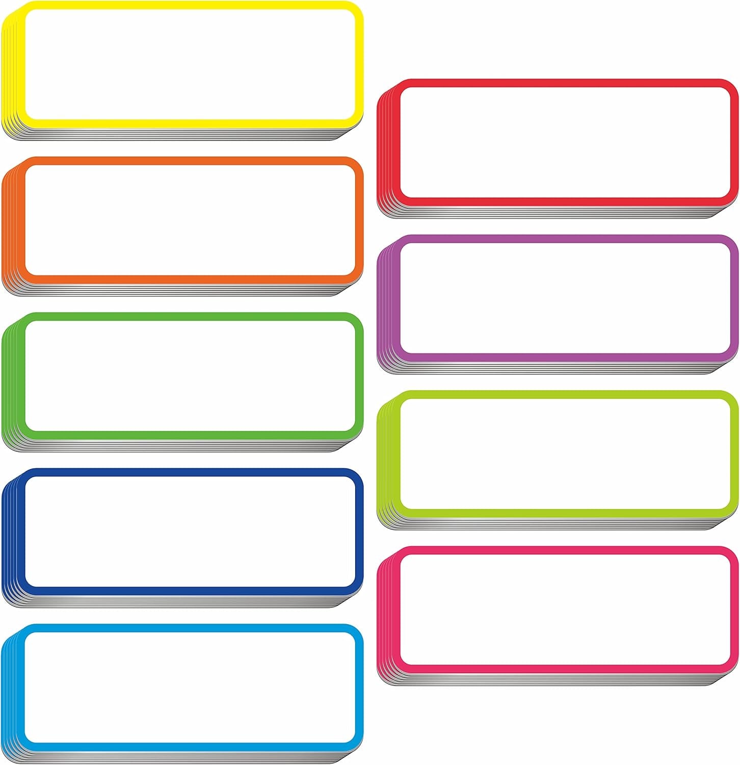  Dry Erase Reusable Name Tag Label 
