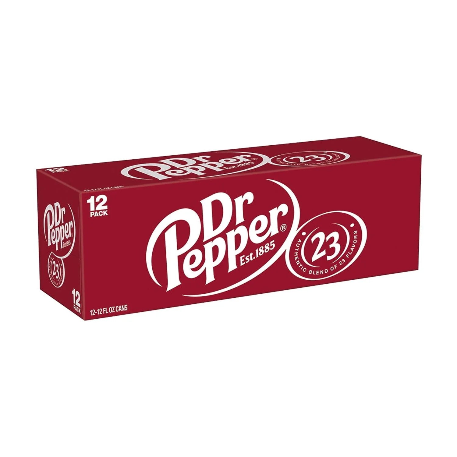 Dr Pepper Soda Pop, 12 Fl Oz, 12 Pack Cans