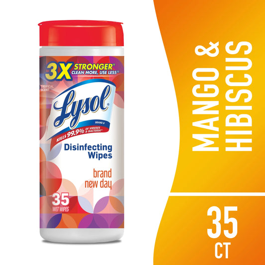® Disinfecting Wipes, Mango & Hibiscus, 35 Count