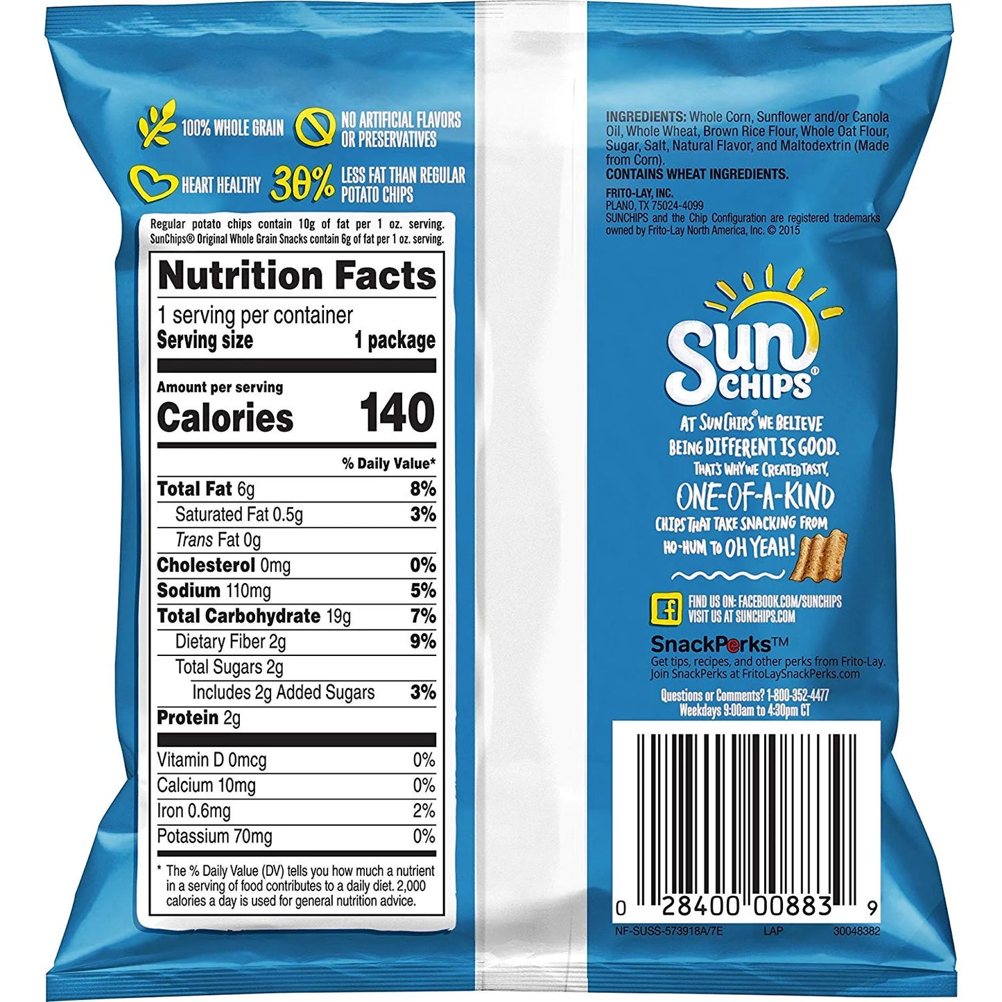 Multigrain Chips Variety Pack, 1 Oz Bags, 40 Count